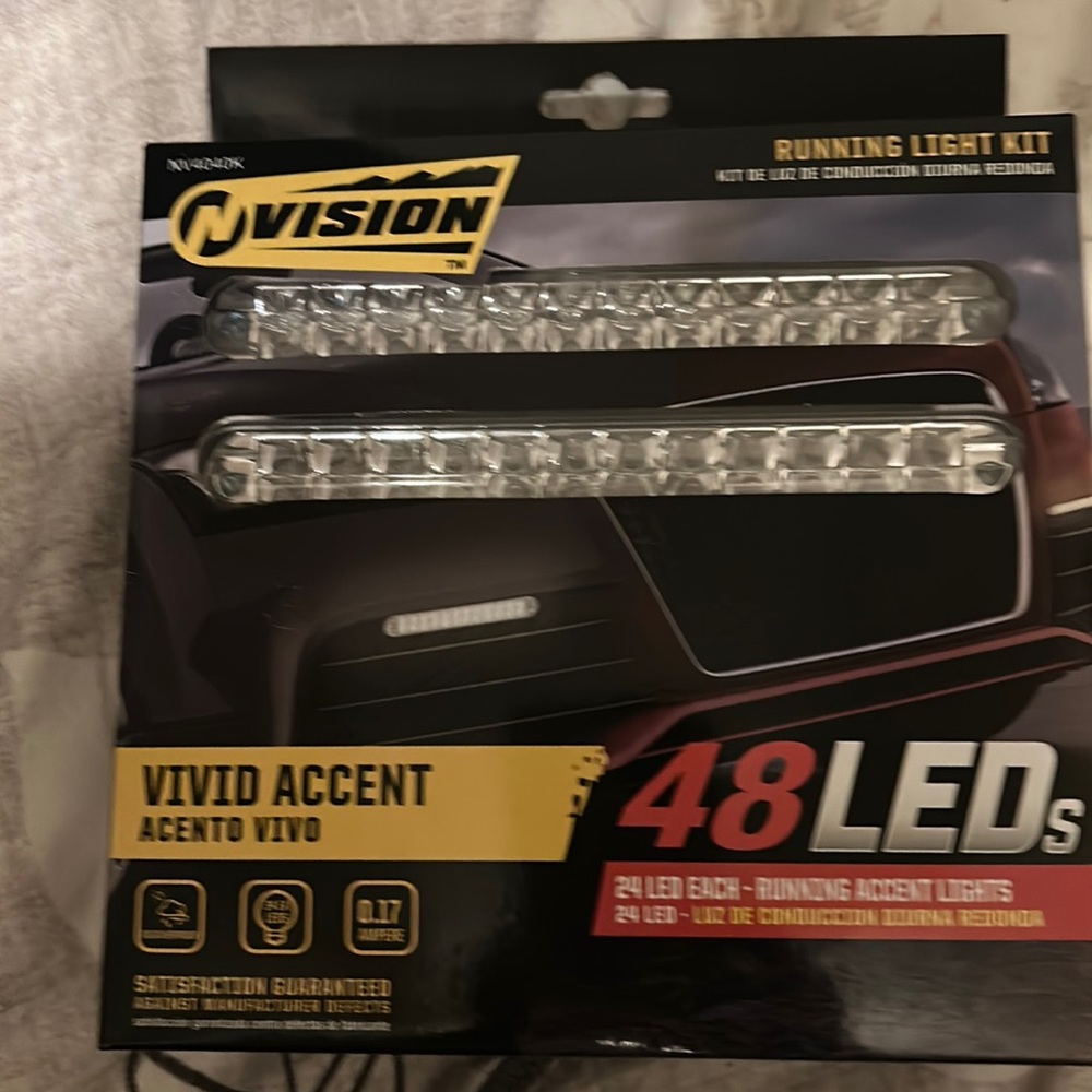 Running light kit from Vision. 2-7 inch LED running lights with 24 LEDs in each.